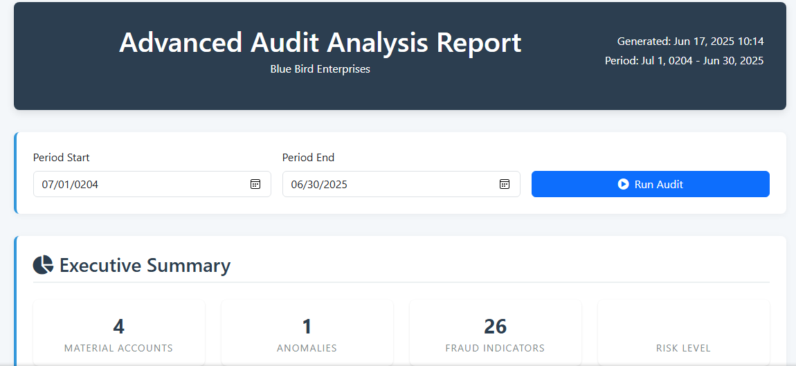 Simple Accounting System Interface